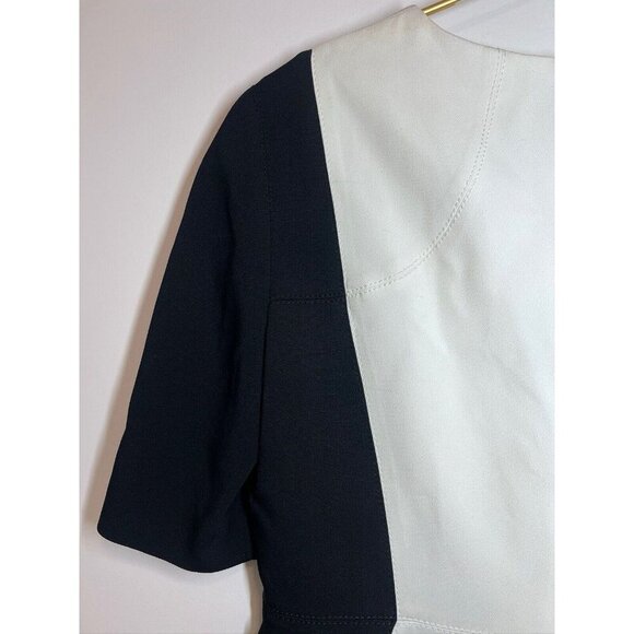 Aquilano Rimondi Sheath Dress Black White Size EU 44 - Picture 11 of 15